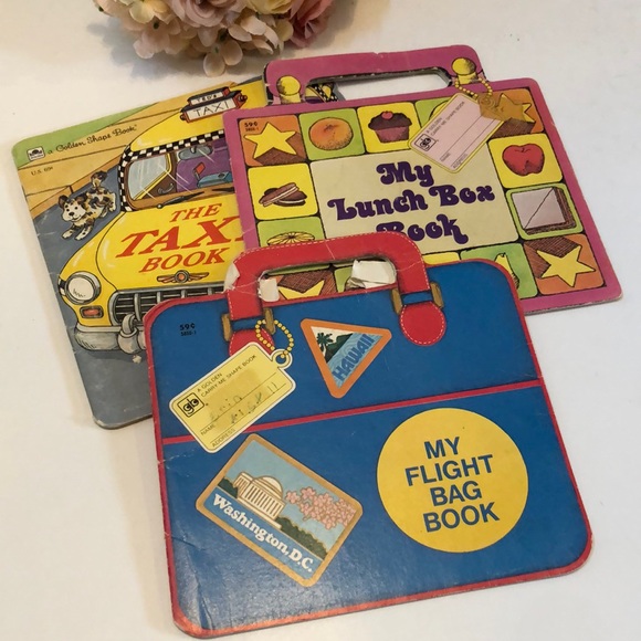 Golden Press Other - Travel suitcase children’s book Vintage travel books kids My Flight Books